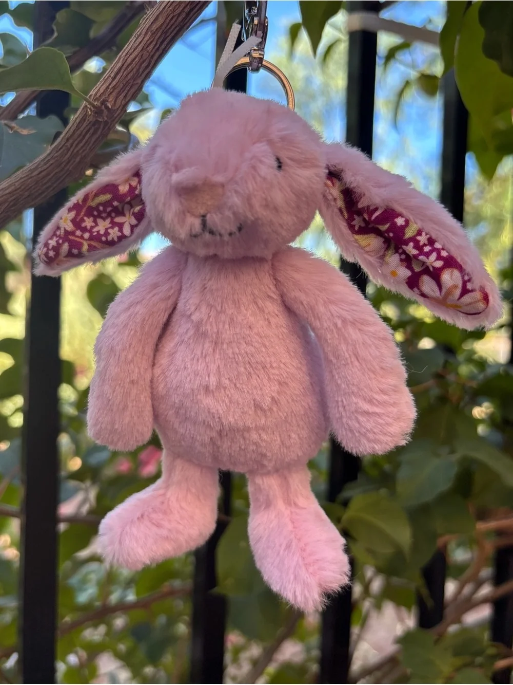 Jellycat THISTLEPOP BLOSSOM BUNNY Bag Charm NWT out of stock pastel purple